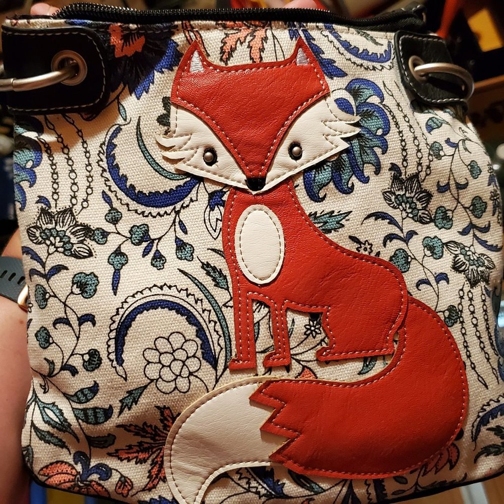 cross body fox purse (leather)